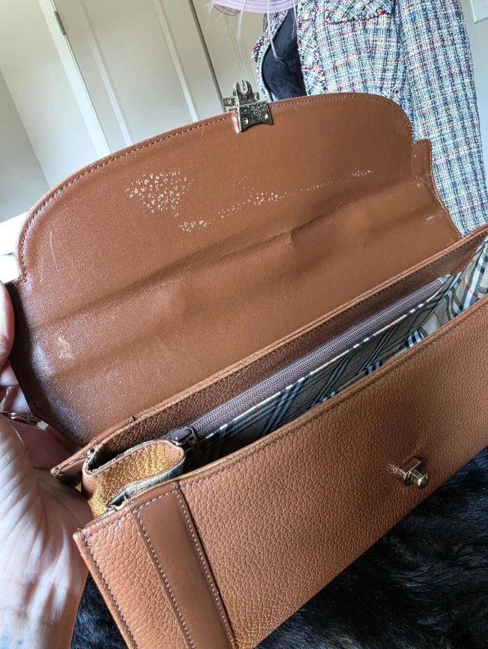 Authentic Burberry Classic Top-Handle Bag